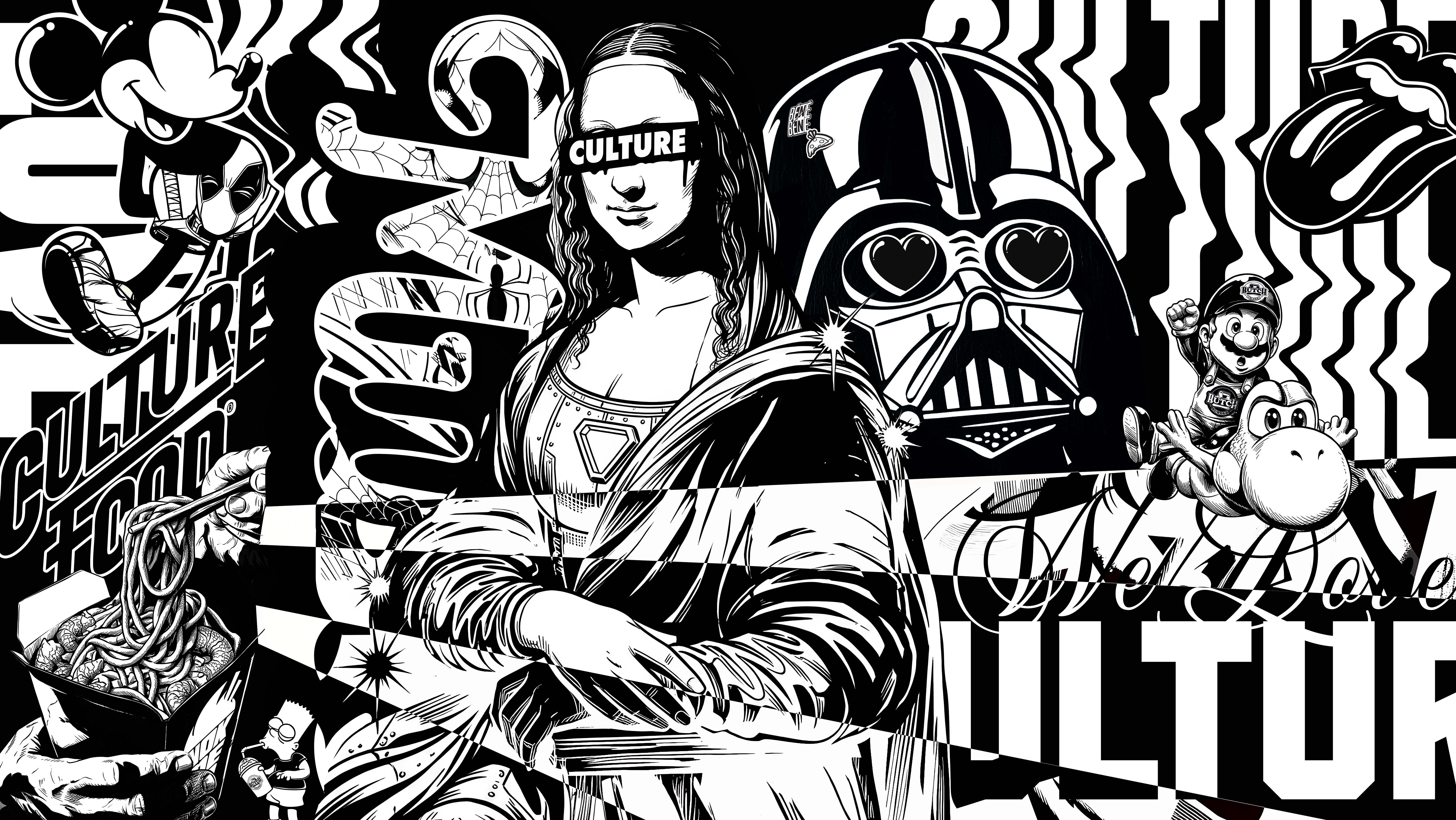 Culture Food — habillage mural 1