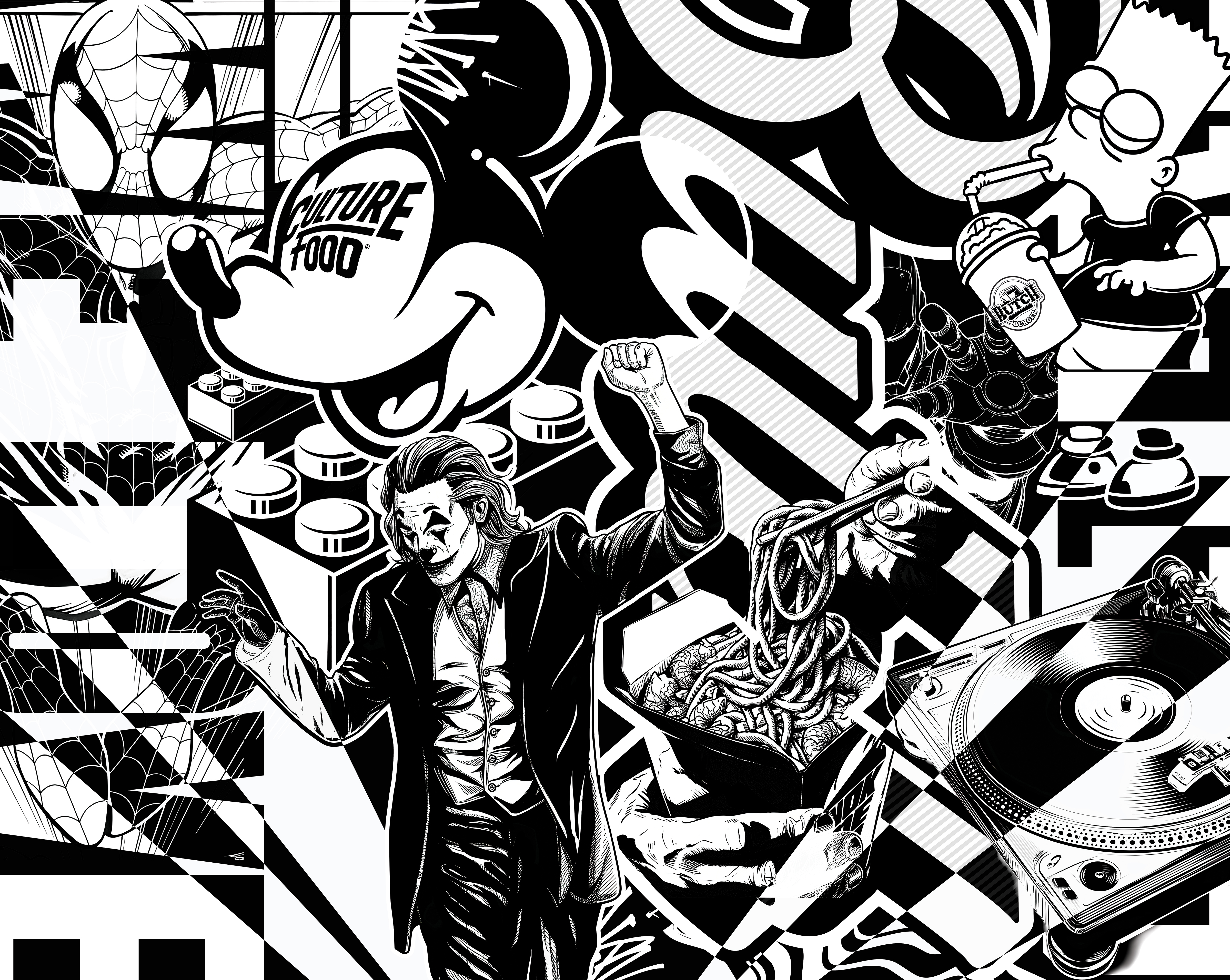 Culture Food — habillage mural 2