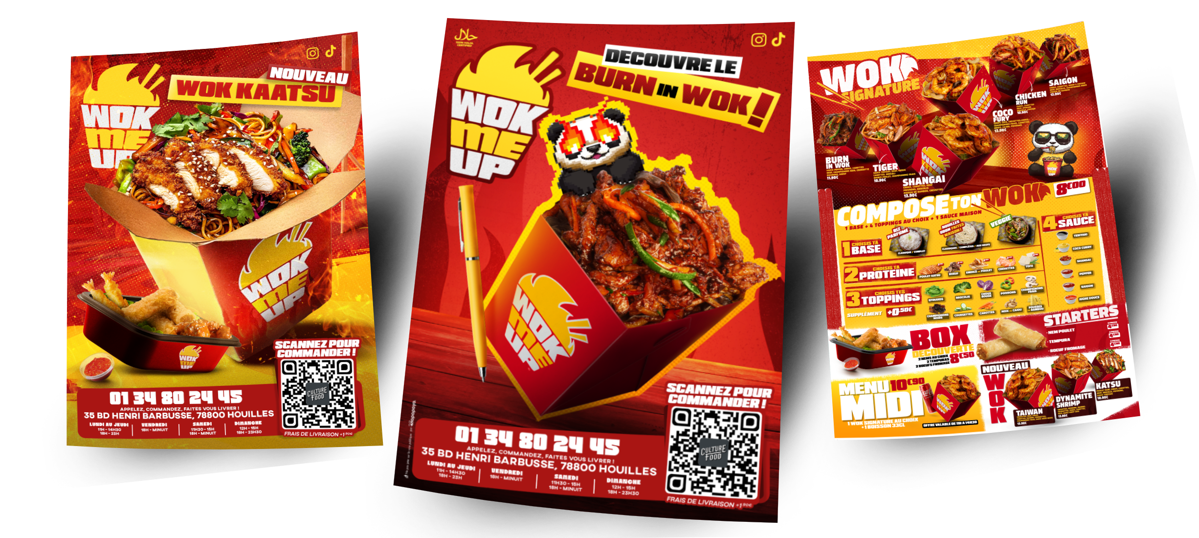Wok Me Up — flyers