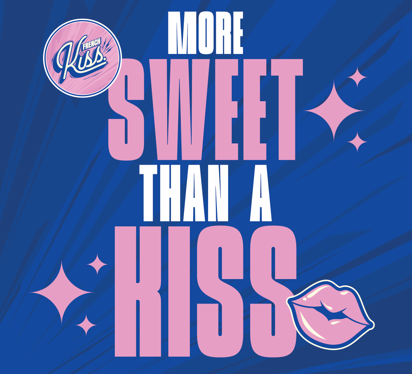 Habillage mural — More sweet than a kiss, fond bleu