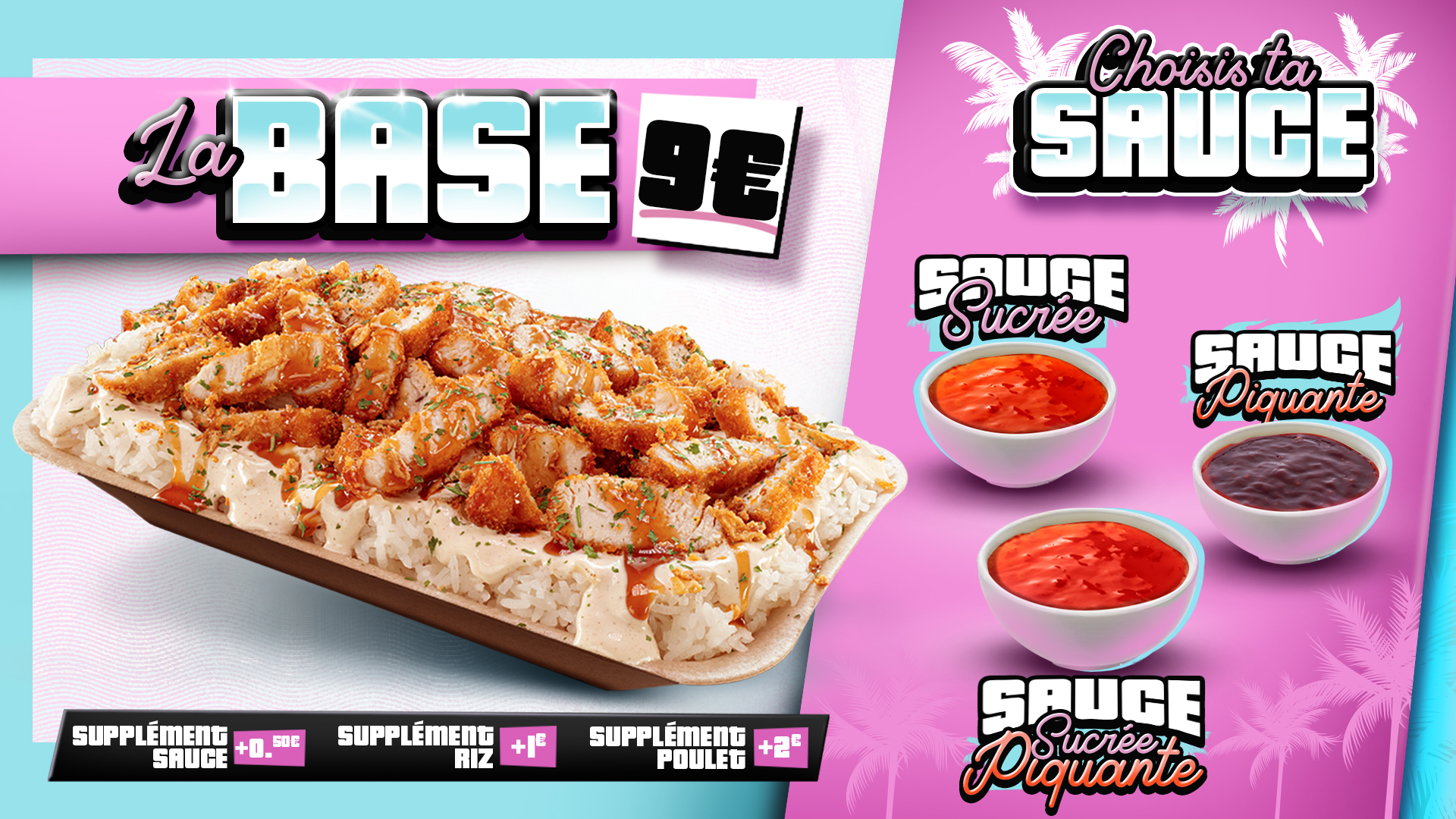Écran menu — la base