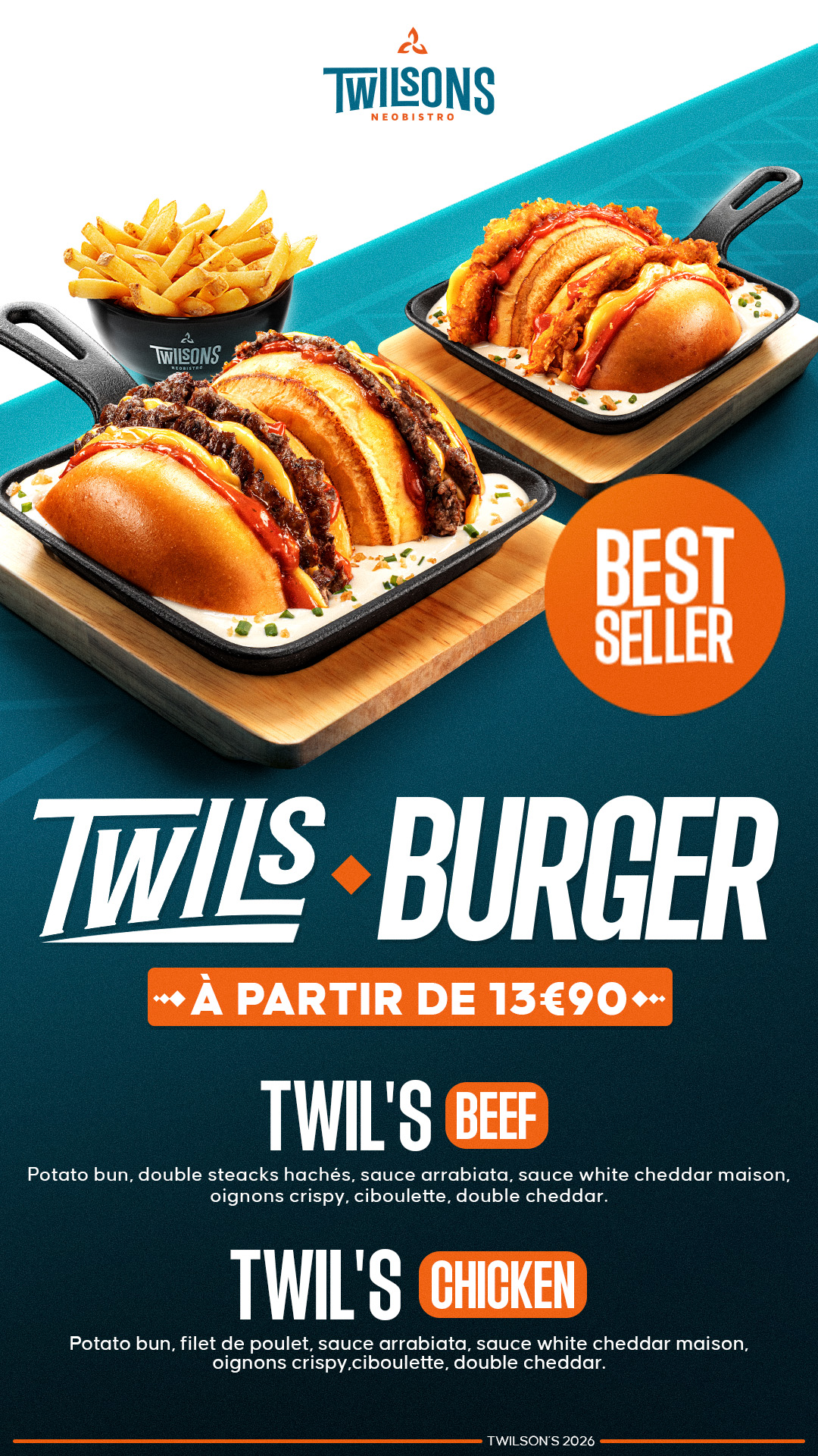 Spot vertical — Twil's Burger